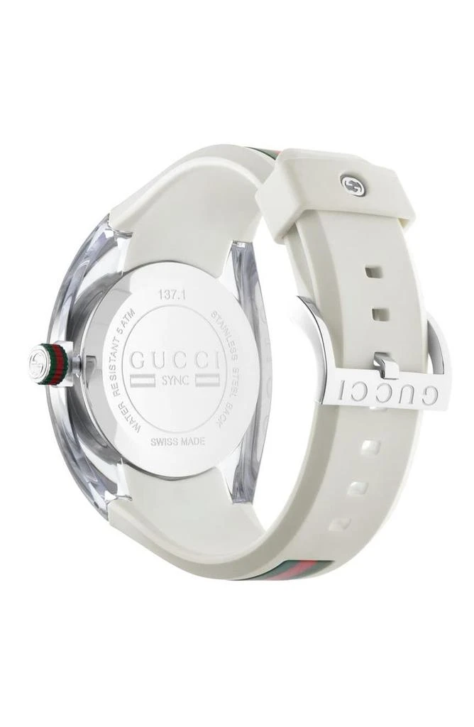 Gucci Unisex Sync Rubber Strap Sport Watch, 46mm 3