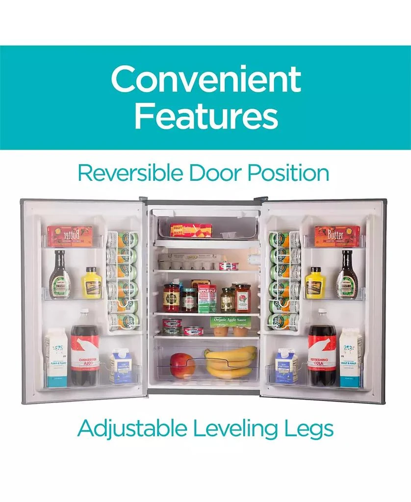 Black 
Decker BLACK+DECKER 4.3 cu. ft. Freestanding Mini Fridge with Freezer, White 3