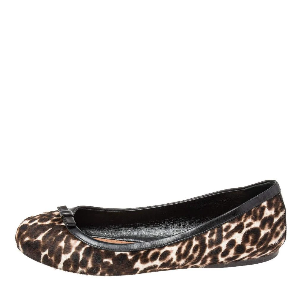 Alaïa Alaia Beige/Black Pony Hair And Leather Ballet Flats Size 36.5 2