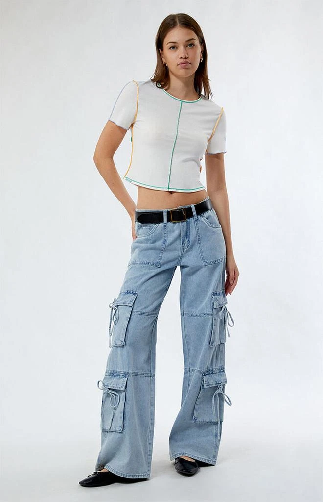 CIRCUS NY Kacey Gardenia Cropped T-Shirt 4