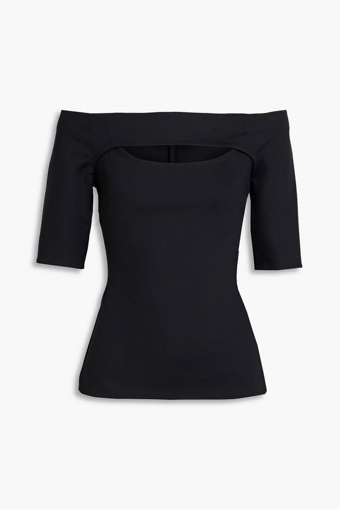 ROSETTA GETTY Off-the-shoulder cutout stretch-jersey top