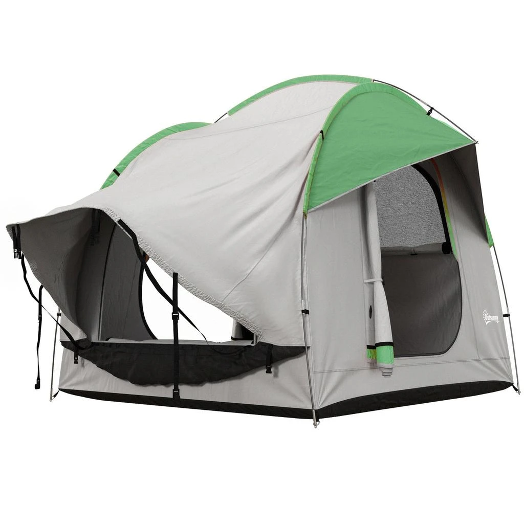 Streamdale Furniture Streamdale Waterproof Truck Tent with 3 Doors for 5-6 Campers 5