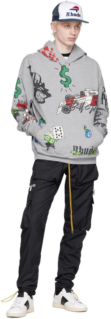 Rhude Black Classic Cargo Pants 4