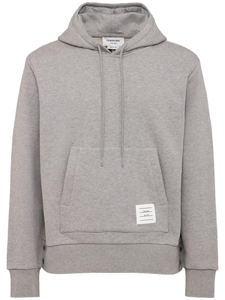 Thom Browne Hooded Cotton Jersey Sweatshirt