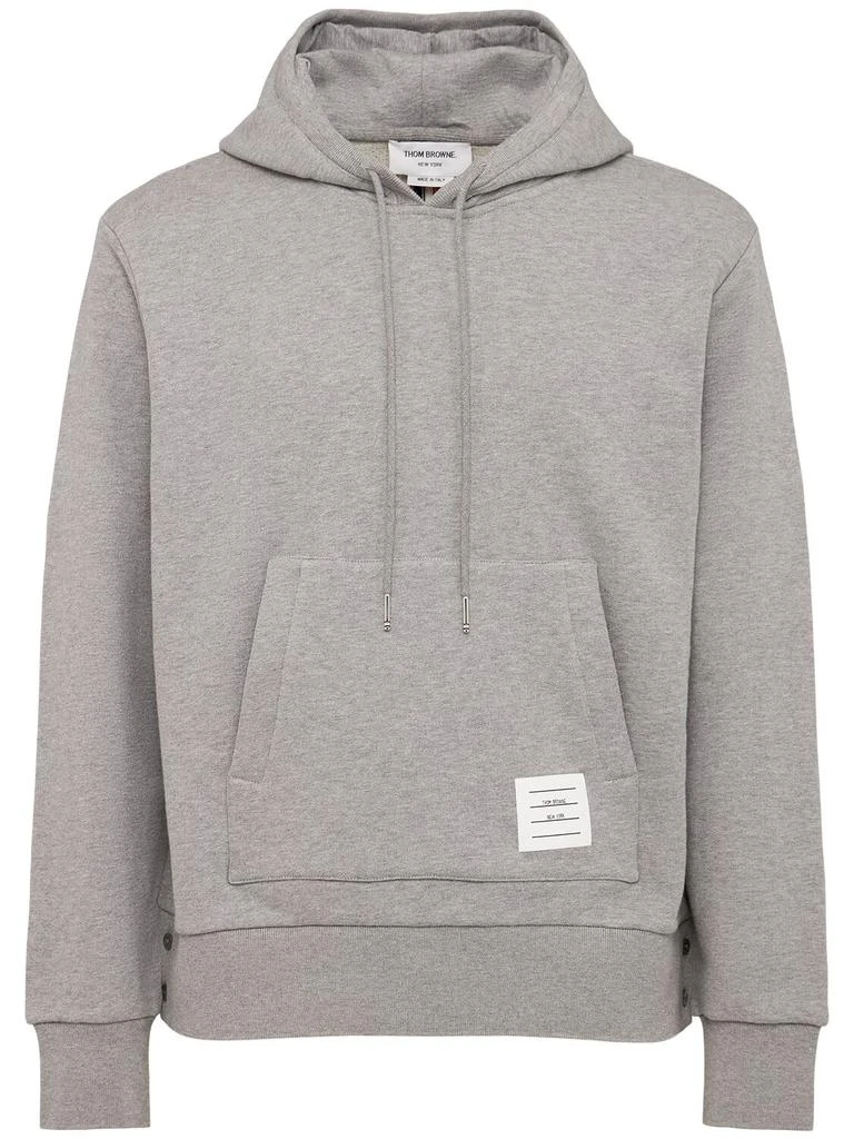 Thom Browne Hooded Cotton Jersey Sweatshirt 1