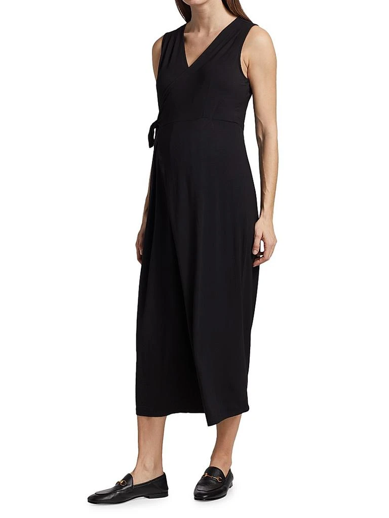 Nom Maternity Francesca Sleeveless Wide-Leg Maternity Wrap Jumpsuit 4
