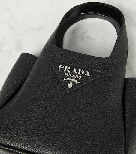Prada Flou Small leather tote bag 6