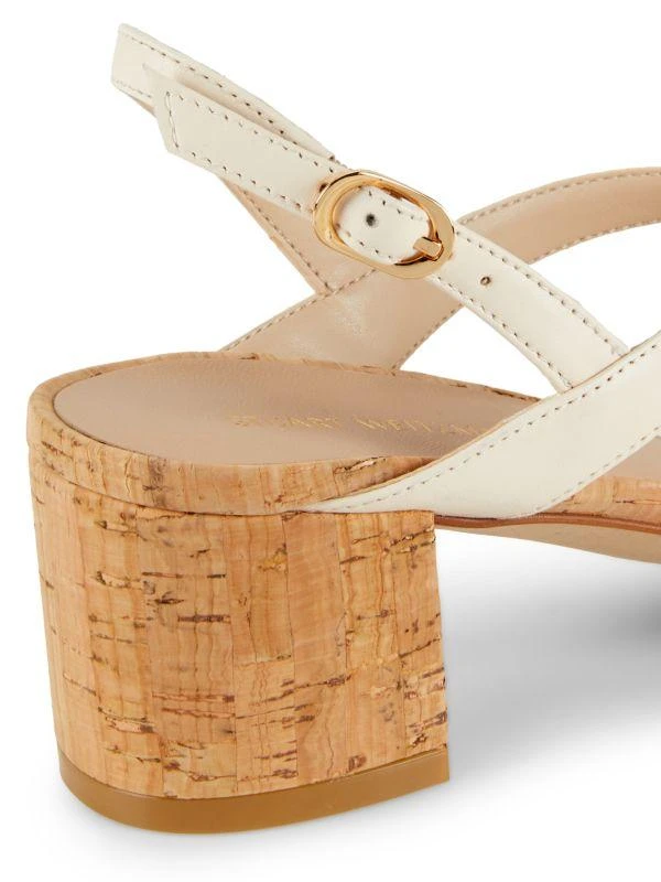 Stuart Weitzman Oasis 50MM Leather Sandals 6