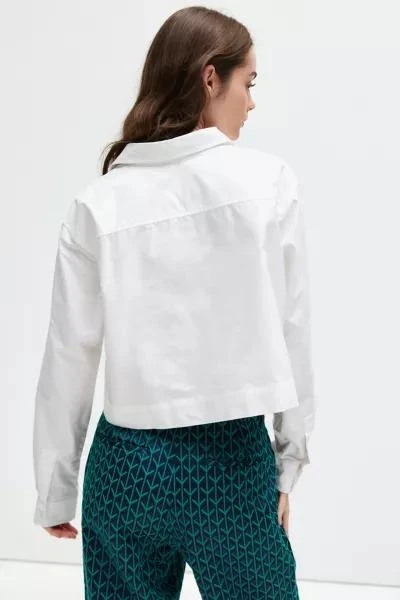WILDFANG WILDFANG Essential Cropped Button-Down Shirt 3