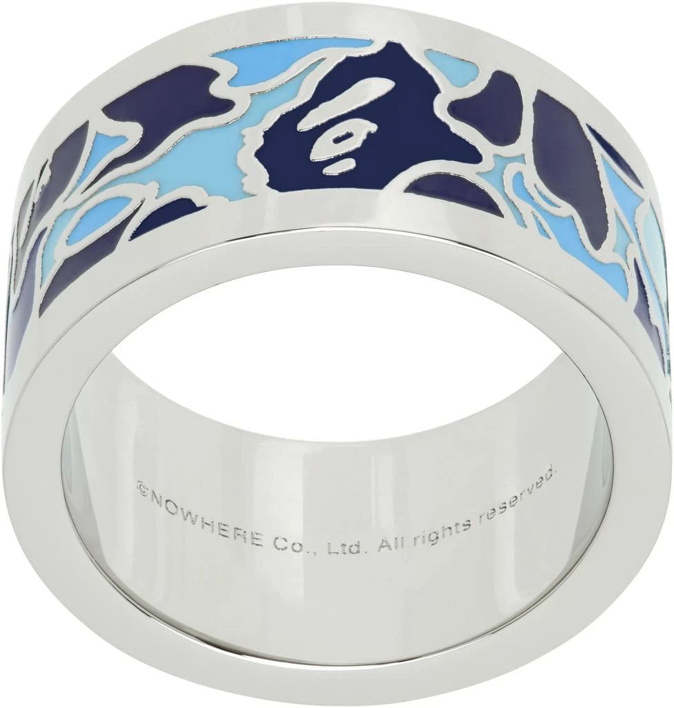 Bape Silver & Blue ABC Camo Ring 1