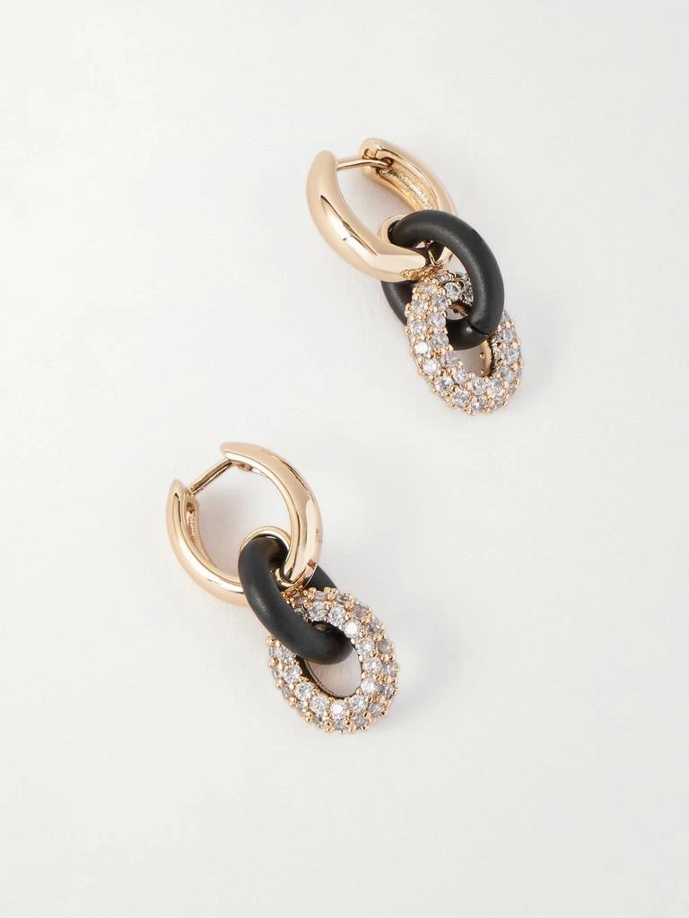 Roxanne Assoulin Midnight Gold-tone Crystal Earrings
