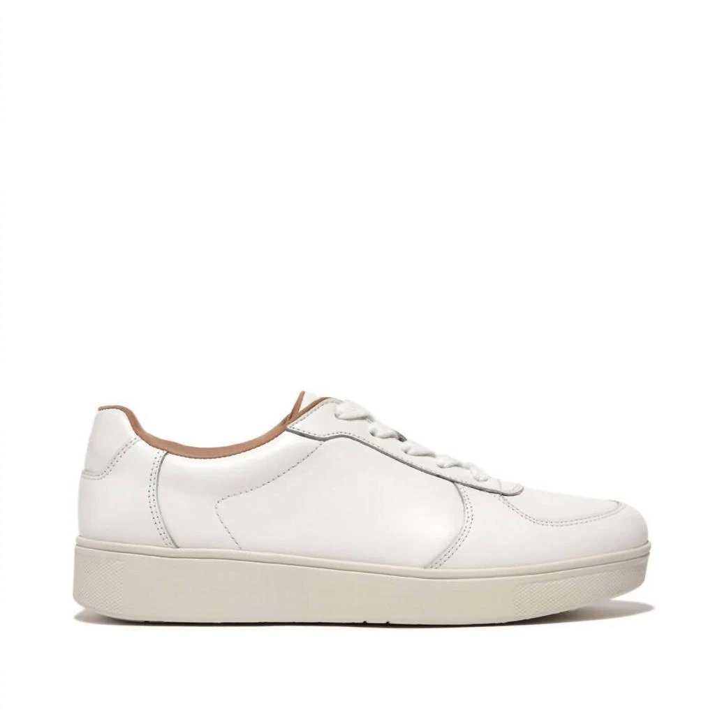 FitFlop Women's Rally Leather Panel Sneaker In Urban White 4