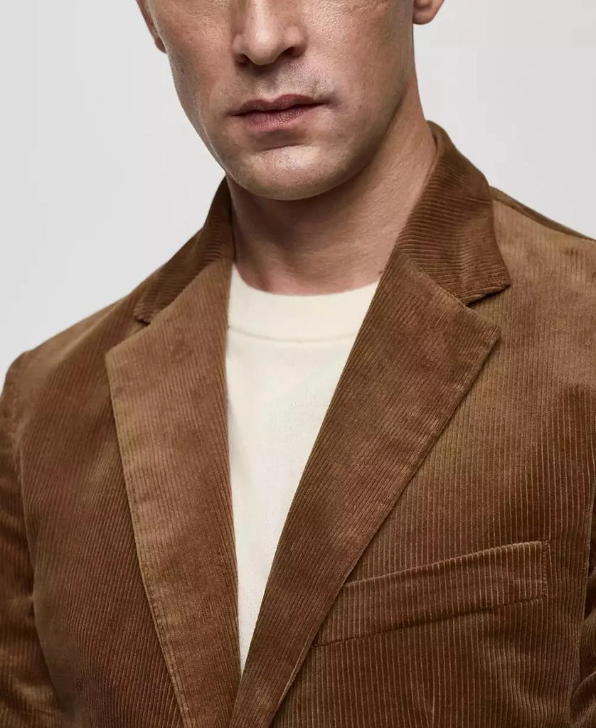 Mango Men's Slim-Fit Corduroy Blazer 2