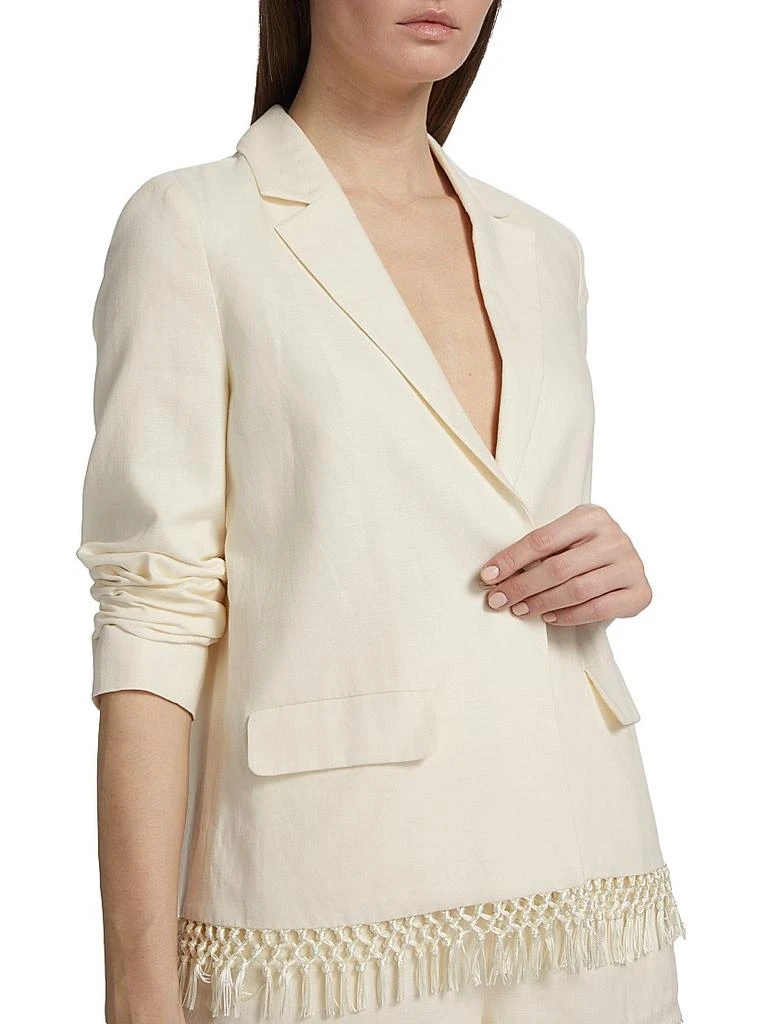 CAMI NYC Chitra Fringe-Trim Linen Jacket 6