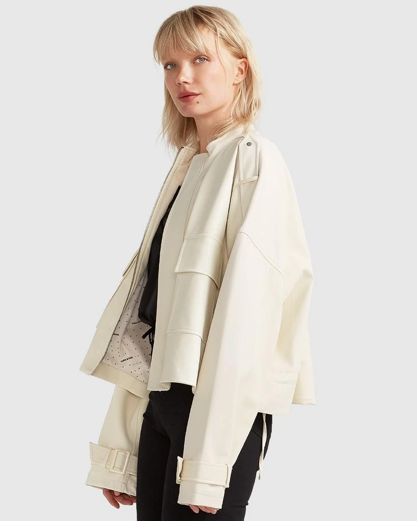 Belle&Bloom Reload Draped Leather Look Jacket 3