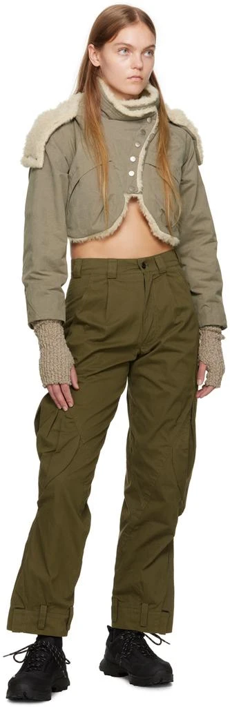 Hyein Seo Khaki Cargo Trousers 4