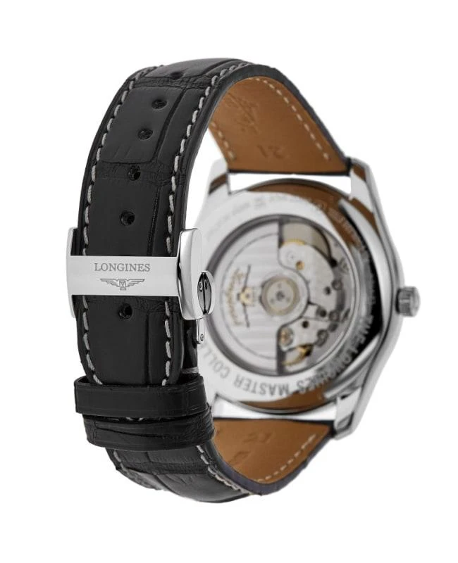 Longines Longines Master Collection Automatic 40mm Black Dial Leather Strap Men's Watch L2.910.4.51.7 4