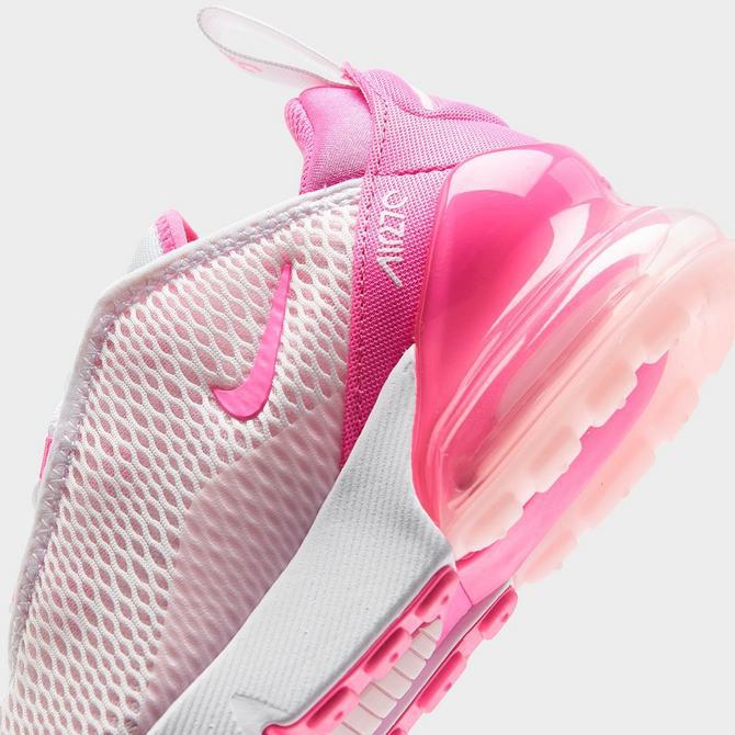 NIKE Girls Little Kids Nike Air Max 270 Casual Shoes FZ3560 100 White Playful Pink Pink Foam 11.0 Baby Clothing Shoes BeyondStyle