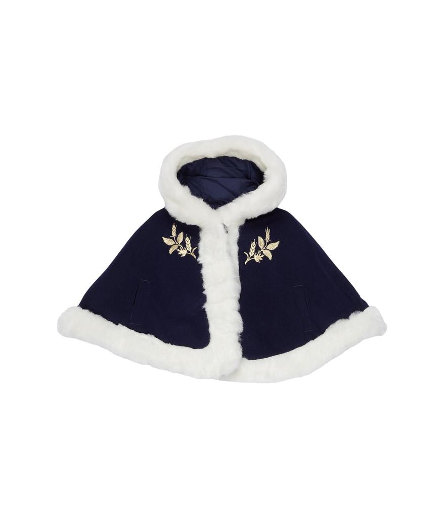 Janie and Jack Fur Trim Disney Frozen Cape (Toddler/Little Kids/Big Kids)