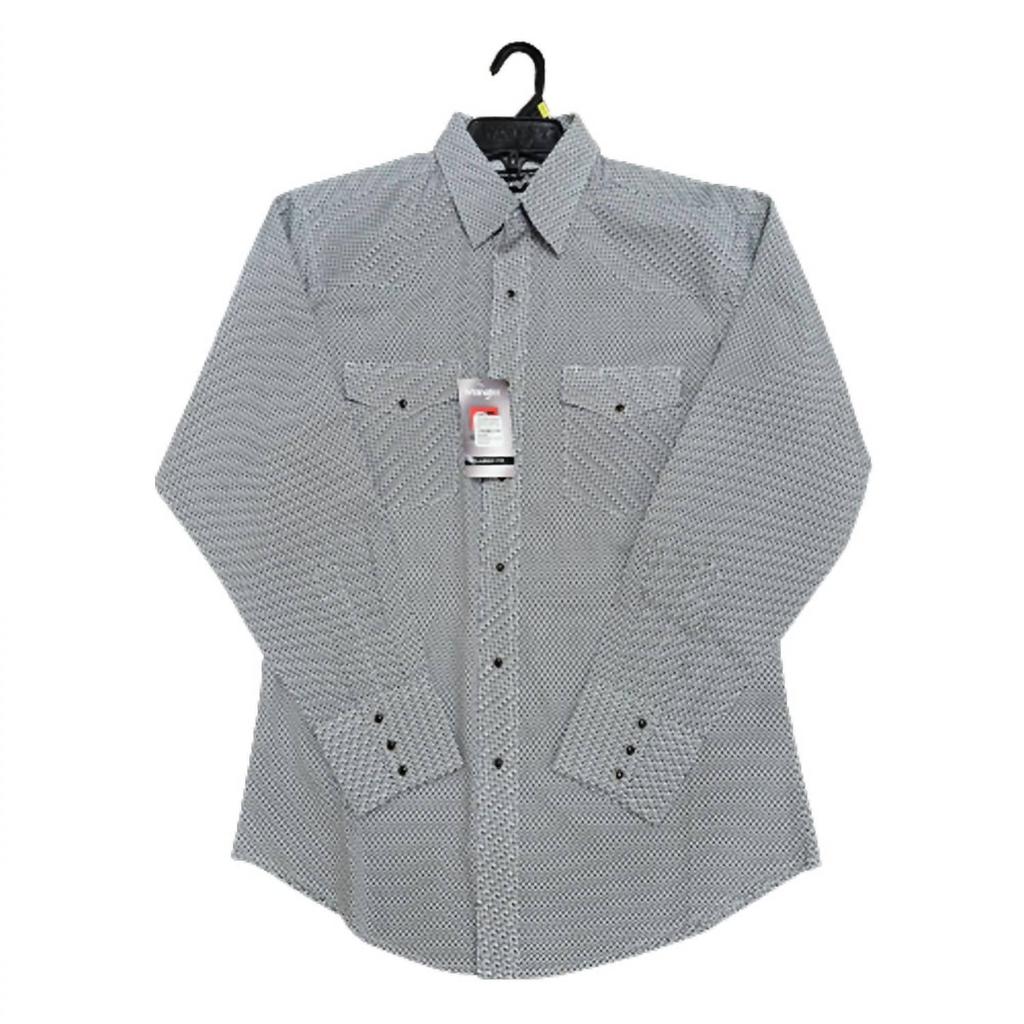 Wrangler Wrangler - Men's Silver Edition Long Sleeve Western Snap Shirt