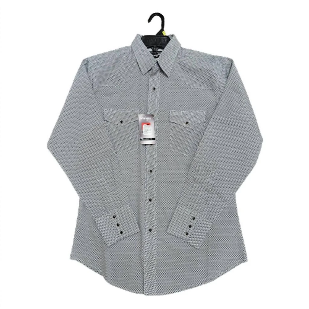 Wrangler Wrangler - Men's Silver Edition Long Sleeve Western Snap Shirt 1