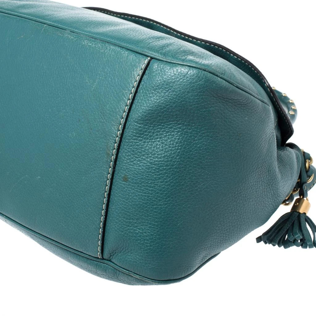 Dolce & Gabbana Dolce & Gabbana Green Leather Miss Charlotte Satchel 10