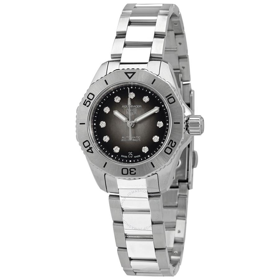 TAG Heuer Aquaracer Professional Automatic Diamond Black Dial Ladies Watch WBP2410.BA0622