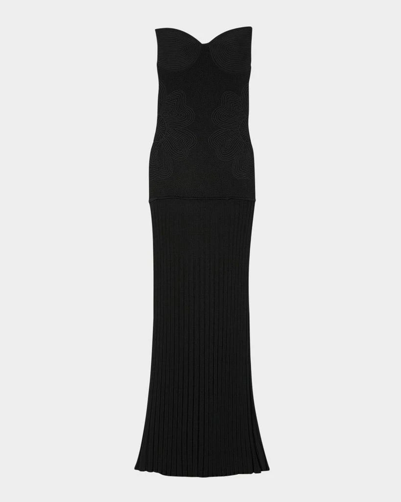 Sandro Pamela Strapless Knit Maxi Dress 1
