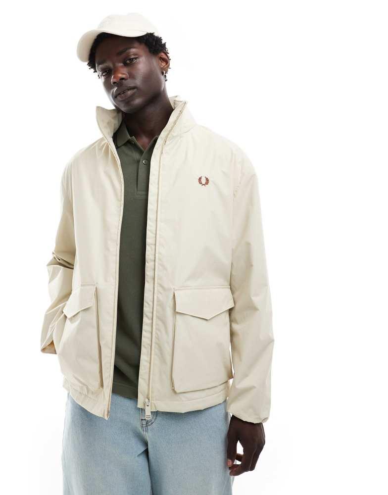 ジャケット・アウター FRED PERRY / Patch Pocket Sports Jacket Fred Perry patch pocket sports jacket in light beige – On