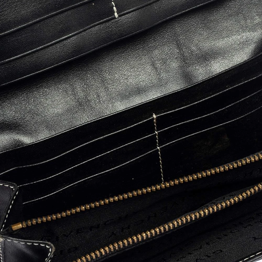 Givenchy Givenchy Black/Grey Monogram Canvas and Leather Continental Wallet 2