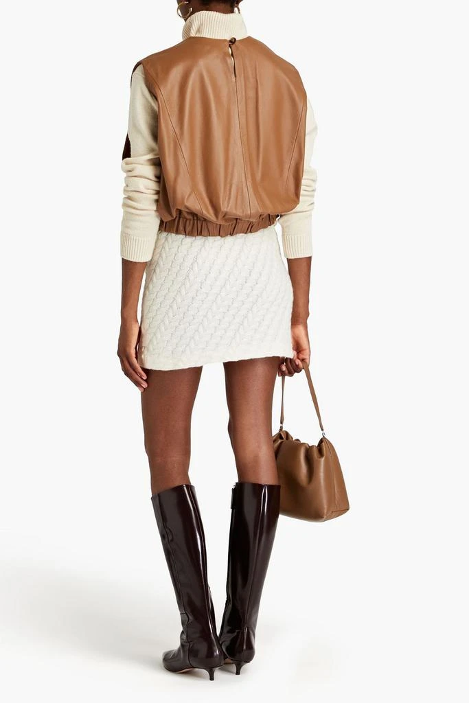 Loulou Studio Alsen cable-knit cashmere mini skirt 3