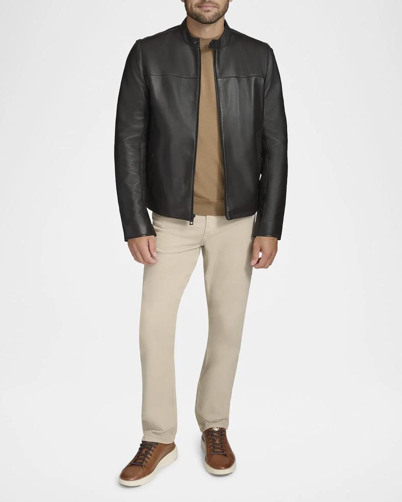 Andrew Marc Men's Leather Racer Jacket 2