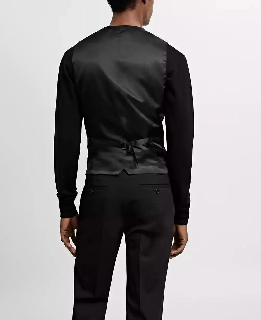 Mango Men's Super Slim-Fit Stretch Fabric Suit Vest 2