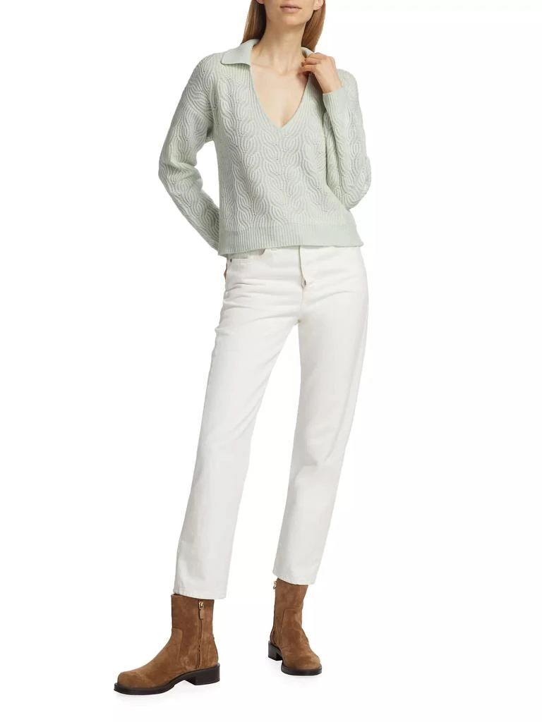 Naadam Wool & Cashmere V-Neck Sweater 2