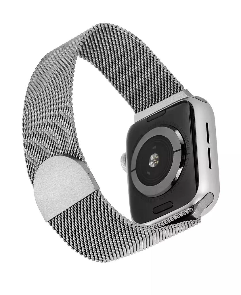 WITHit Silver-Tone Stainless Steel Mesh Band designed for Apple Watch® 42mm (Series 10) & 38/40/41mm 3