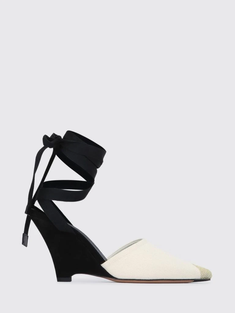 Jacquemus Jacquemus Le Espadrillas Wedge Pumps in Cotton Canvas and Suede