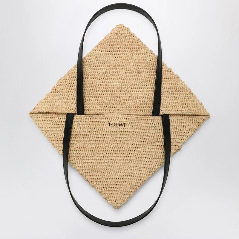 Loewe  NATURAL RAFFIA PUZZLE FOLD TOTE BAG 5