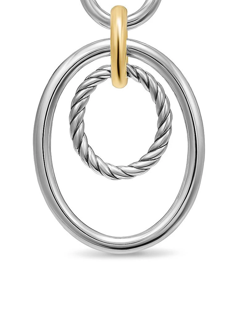 David Yurman DY Mercer Mobile Drop Earrings in Sterling Silver with 18K Yellow Gold, 65.7MM 4