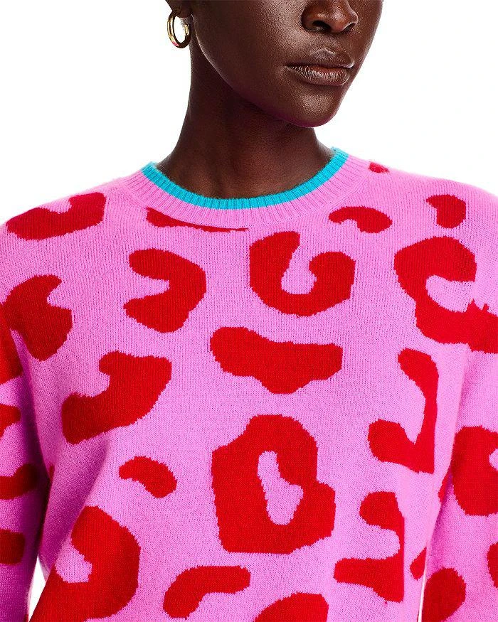 Jumper 1234 Cashmere Tipped Leopard Sweater 4