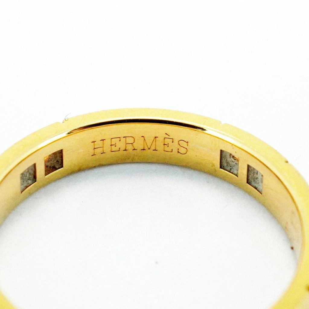 Hermes yellow gold (18K) Band Ring (Pre-Owned) 4
