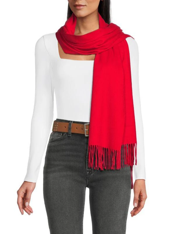 Saks Fifth Avenue Fringe Pashmina Scarf 1