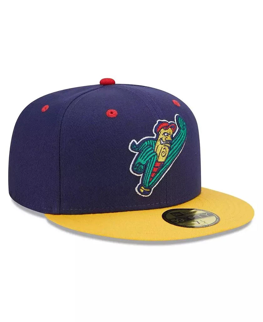 New Era Men's Navy, Yellow Cedar Rapids Kernels Marvel x Minor League 59FIFTY Fitted Hat 3