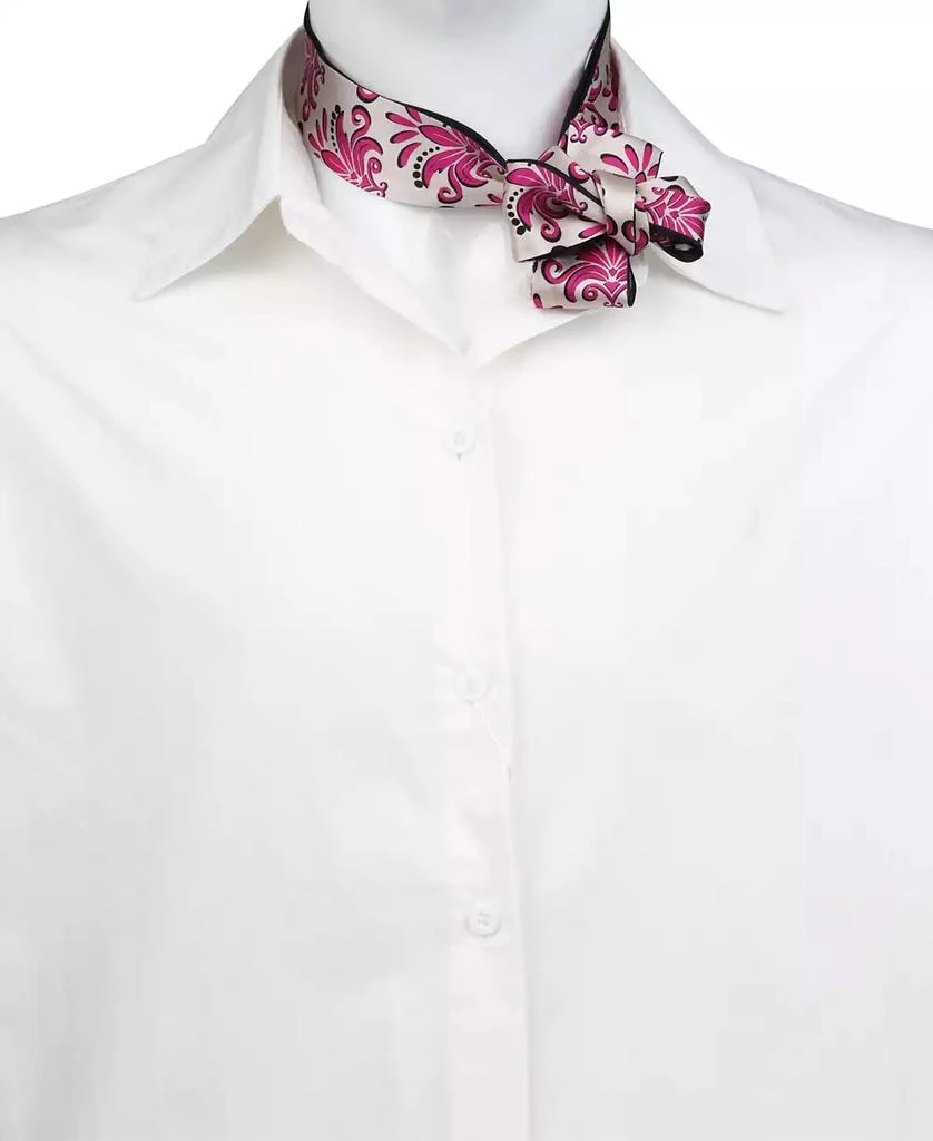 Bespoke Fashion Women's Delphine Print Ribbon Scarf 5