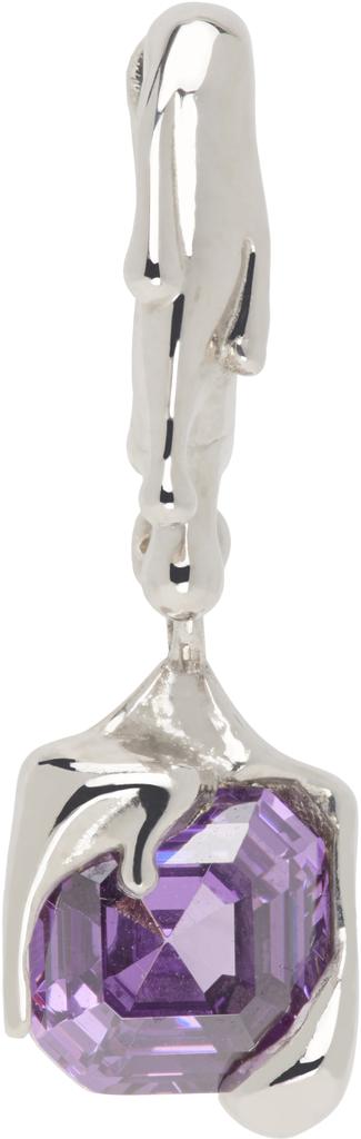 Alan Crocetti Silver Nano Melt Single Earring