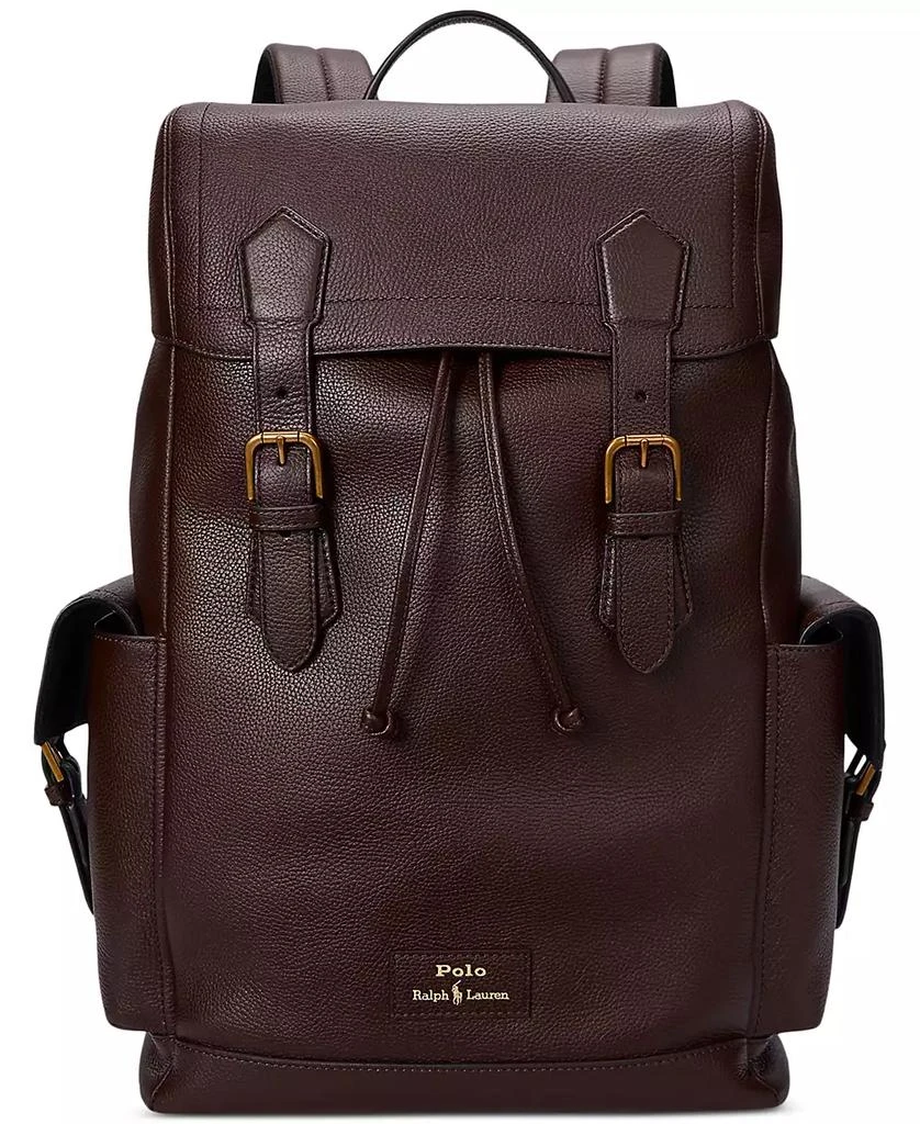 Ralph Lauren Men
s Pebbled Leather Backpack