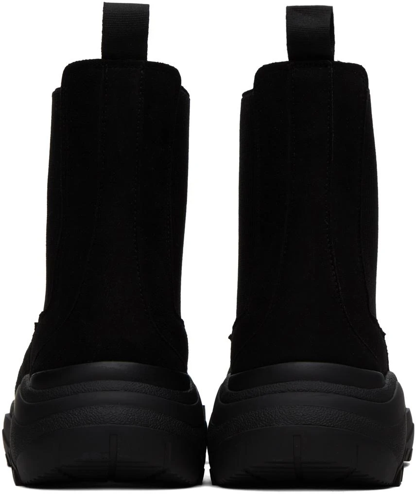 GmbH Black Faux-Suede Chelsea Boots 2