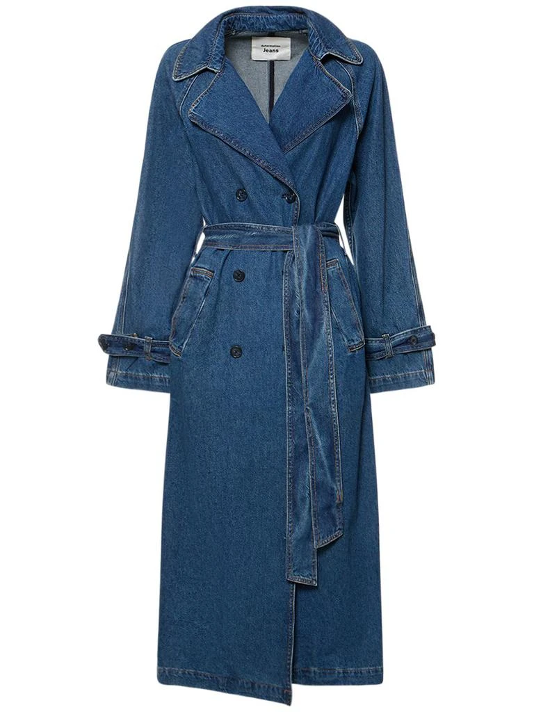 Reformation Hayes Cotton Denim Trench Coat 1