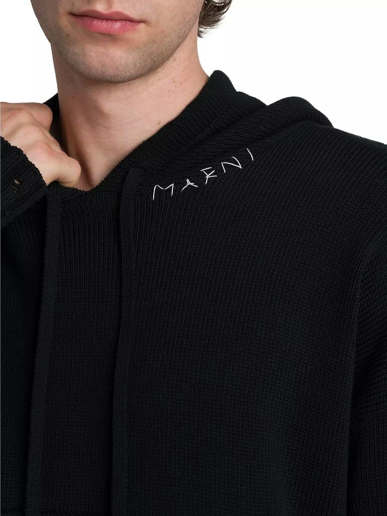 Marni Distressed Hooded Sweater 6