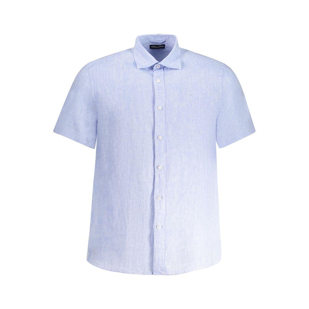 NORTH SAILS North Sails Blue Linen Shirt