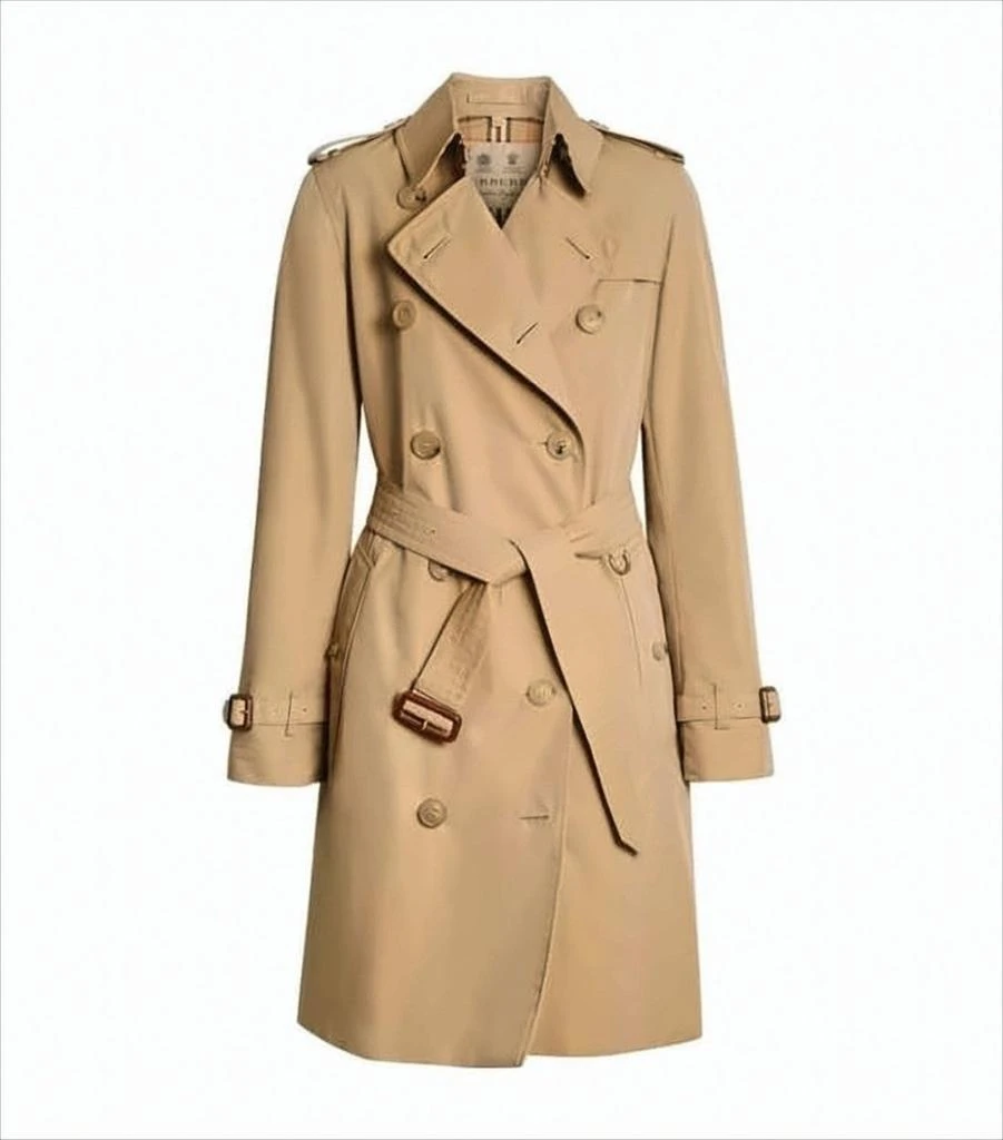 Burberry Double-Breasted Trench Coat with Distinctive Check Hood 6